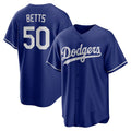 Los Angeles Dodgers #50 Mookie Betts Royal Puhics Alternate 2 Replica Jersey