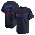 Toronto Blue Jays #27 Vladimir Guerrero Jr. Black Puhics 2024 City Connect Limited Stitched Jersey