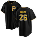 Pittsburgh Pirates #26 Bailey Falter Black Puhics Cool Base Stitched Jersey