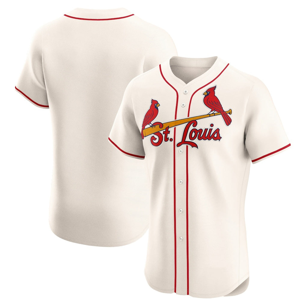 St. Louis Cardinals Cream Puhics Alternate Elite Jersey