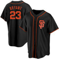 San Francisco Giants #23 Kris Bryant Black Puhics Cool Base Jersey