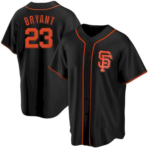 San Francisco Giants #23 Kris Bryant Black Puhics Cool Base Jersey