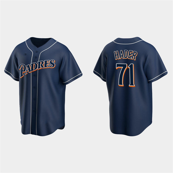 San Diego Padres #71 Josh Hader Navy Puhics Cooperstown Collection Jersey