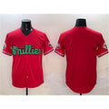 Philadelphia Phillies Blank Red Puhics Phanatic Limited Stitched Jersey