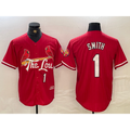 St. Louis Cardinals #1 Ozzie Smith Red Puhics 2024 City Connect Limited Stitched Jersey