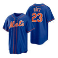 New York Mets #23 Javier Baez Royal Puhics Replica Alternate Jersey
