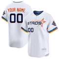 Custom Houston Astros Active Player White Puhics 2025 City Connect Limited Stitched Jersey