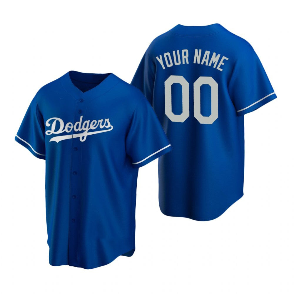Custom Los Angeles Dodgers Royal Puhics Stitched Cool Base Jersey
