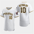 Pittsburgh Pirates #10 Bryan Reynolds White Puhics Home Flex Base Jersey