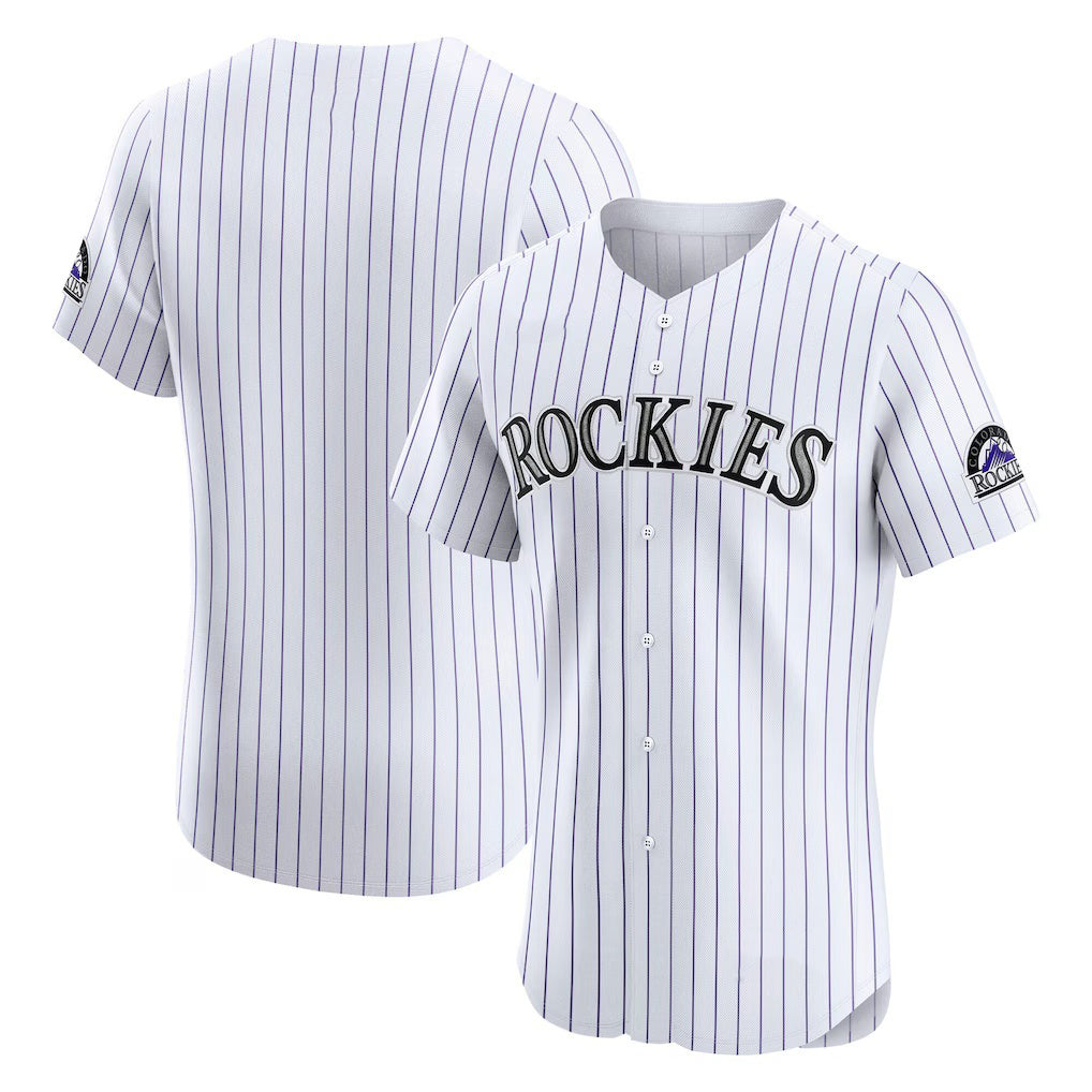 Colorado Rockies White Puhics Home Elite Jersey