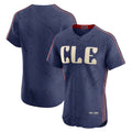 Cleveland Guardians Navy Puhics City Connect Elite Jersey