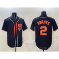 San Francisco Giants #2 Willy Adames Black Puhics Cool Base Stitched Jersey