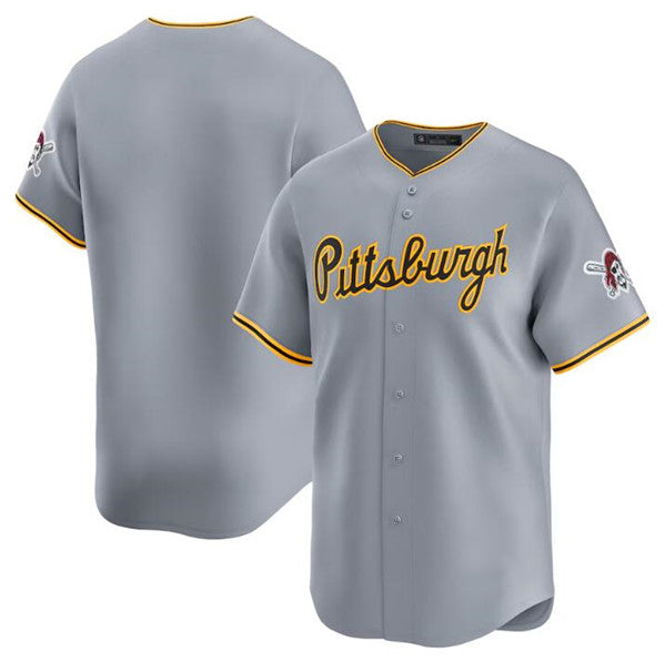 Pittsburgh Pirates Blank Gray Puhics Away Limited Stitched Jersey