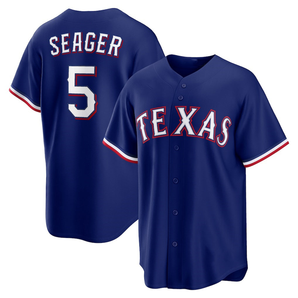 Texas Rangers #5 Corey Seager Royal Puhics Alternate 2 Replica Jersey
