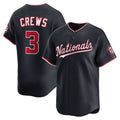 Washington Nationals #3 Dylan Crews Navy Puhics Alternate Limited Jersey