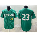 Boston Red Sox #23 Romy Gonz¨¢lez Green Puhics 2025 City Connect Limited Stitched Jersey