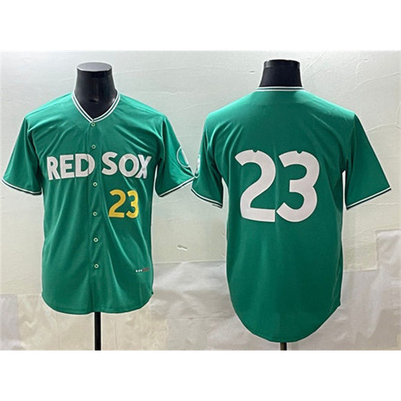 Boston Red Sox #23 Romy Gonz¨¢lez Green Puhics 2025 City Connect Limited Stitched Jersey