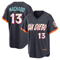 San Diego Padres #13 Manny Machado Obsidian Puhics 2026 City Connect Stadium Jersey