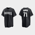 San Diego Padres #71 Josh Hader Black White Puhics Collection Jersey