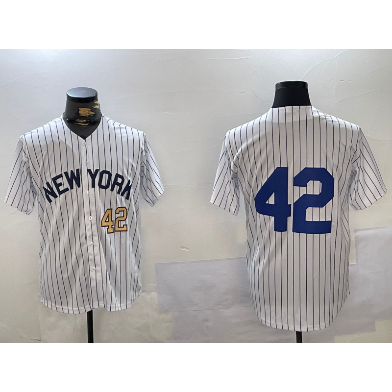 New York Yankees #42 Jackie Robinson White Puhics Cool Base Stitched Jerseys