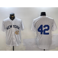 New York Yankees #42 Jackie Robinson White Puhics Cool Base Stitched Jerseys