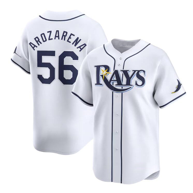 Tampa Bay Rays #56 Randy Arozarena White Puhics Home Limited Stitched Jersey