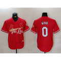 St. Louis Cardinals #0 Masyn Winn Red Puhics 2024 City Connect Limited Stitched Jersey