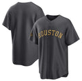 Houston Astros Blank Charcoal Puhics 2022 All-Star Cool Base Stitched Jersey