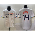 Houston Astros #14 Mauricio Dub¨®n White Puhics 2025 City Connect Limited Stitched Jersey