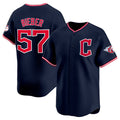 Cleveland Guardians #57 Shane Bieber Navy Puhics 2025 Alternate Limited Stitched Jersey