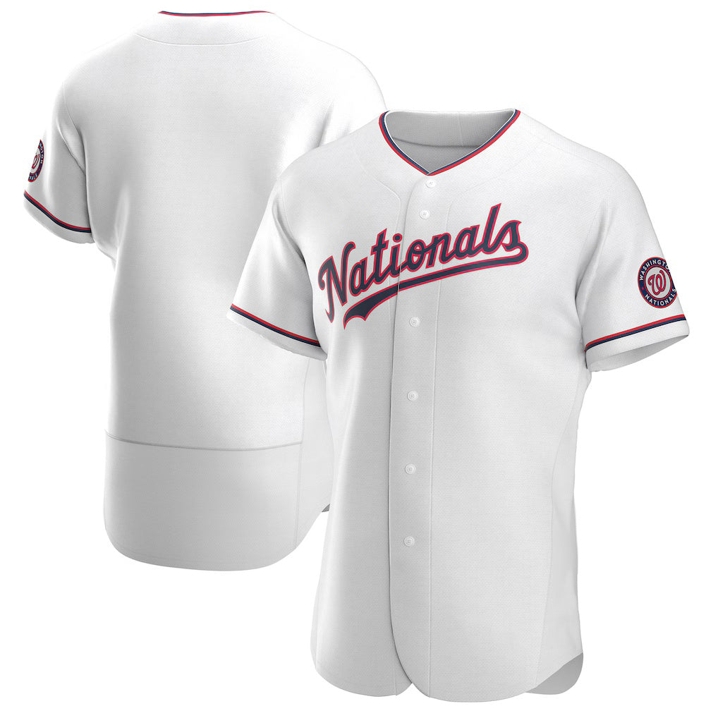 Washington Nationals White Puhics Alternate Authentic Team Jersey