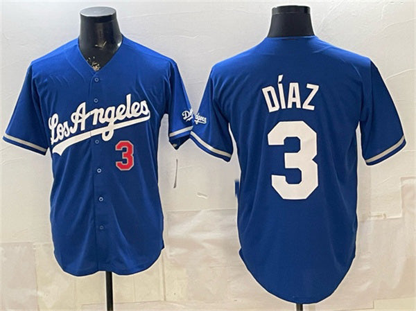 Los Angeles Dodgers #3 Edwin D¨ªaz Royal Puhics Alternate Stadium Stitched Jersey