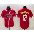 Philadelphia Phillies #12 Kyle Schwarber Red Puhics 2024 City Connect Limited Stitched Jersey 2