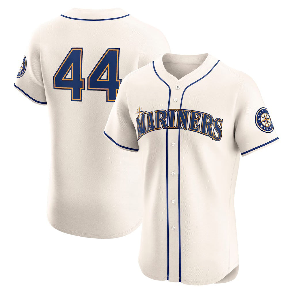 Seattle Mariners #44 Julio Rodr¨ªguez Cream Puhics Alternate 2 Elite Player Jersey