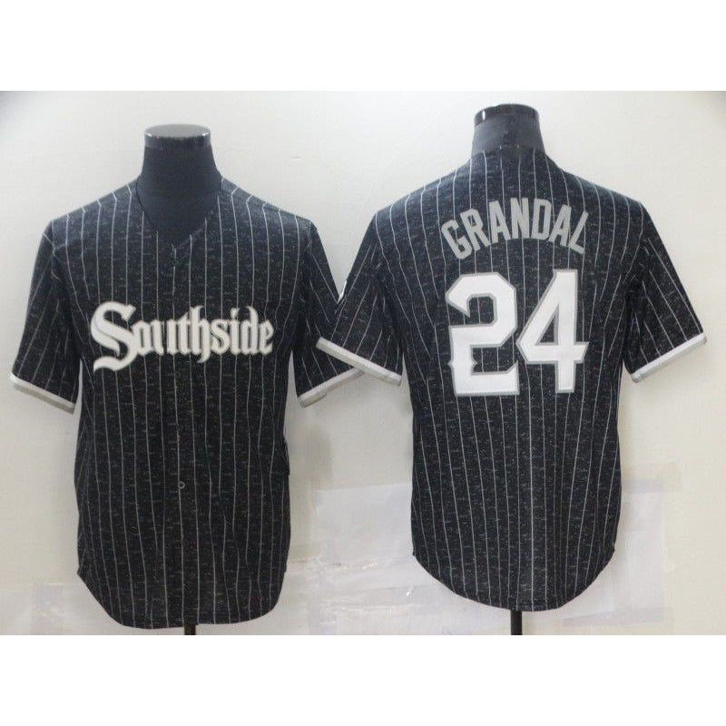 Chicago White Sox #24 Grandal City Edition Black Puhics Game 2021 Jerseys