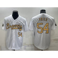 Atlanta Braves #54 Max Fried Number White Puhics 2022 All Star Stitched Cool Base Jersey