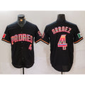 San Diego Padres #4 Luis Arraez Black Puhics Mexico Cool Base Stitched Jersey