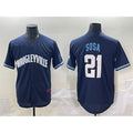 Chicago Cubs #21 Sammy Sosa Navy Puhics City Connect Stitched Jersey