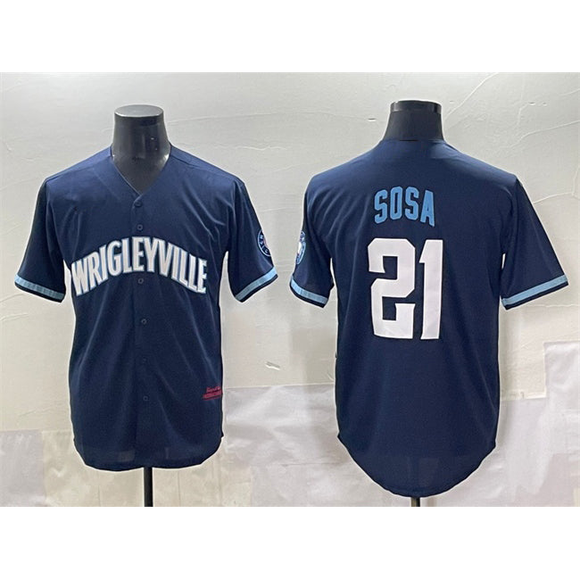 Chicago Cubs #21 Sh¨­ta Imanaga Blue Puhics Cool Base Stitched Jersey