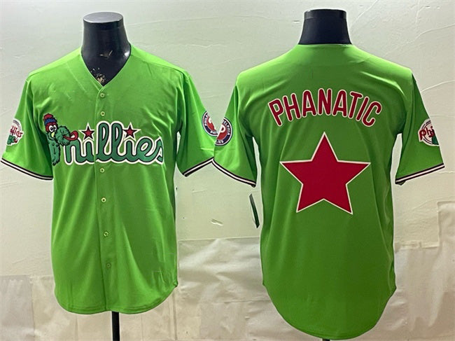 Philadelphia Phillies Light Green Puhics Phanatic Limited Stitched Jersey