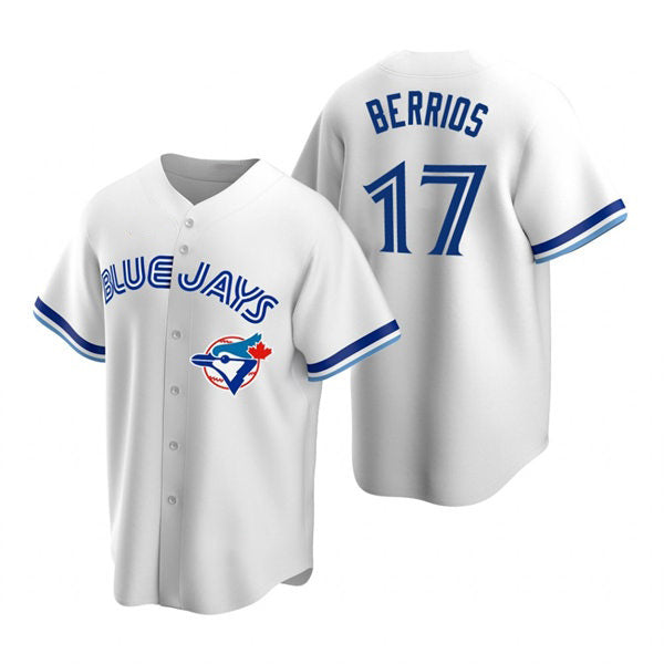 Toronto Blue Jays #17 Jose Berrios White Puhics Cooperstown Collection Jersey