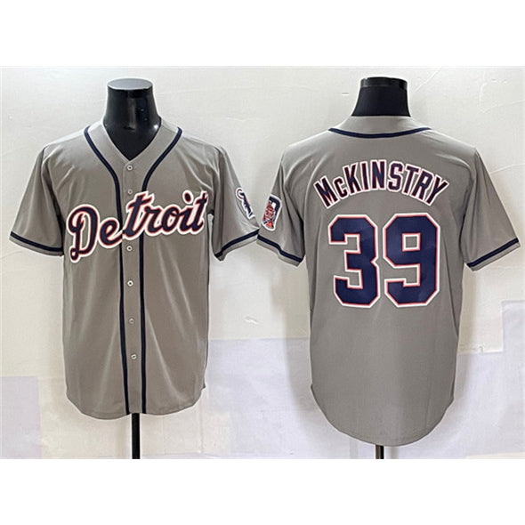 Detroit Tigers #39 Zach McKinstry Gray Puhics Cool Base Stitched Jersey