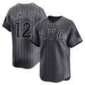 New York Mets #12 Francisco Lindor Gray Puhics City Connect Limited Player Jersey