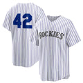 Colorado Rockies #42 Jackie Robinson White Puhics Home 2025 Day Replica Jersey