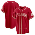 Texas Rangers Red Puhics 2026 City Connect Stadium Jersey