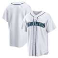Seattle Mariners White Puhics Home Replica Team Jersey