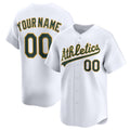 Custom Oakland Athletics White Puhics Home Limited Jersey