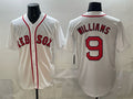 Boston Red Sox #9 Ted Williams White Puhics Cool Base Stitched Jersey