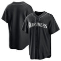 Seattle Mariners Blank Black Puhics Lights Out Limited Stitched Jersey