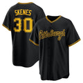 Pittsburgh Pirates #30 Paul Skenes Black Puhics Alternate 2 Replica Jersey